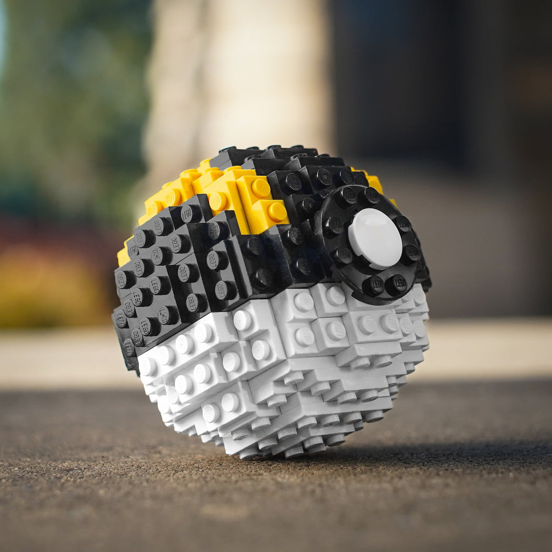Ultra Pocket Sphere by Bricker Builds on street in LEGO Bricks Life-Sized Replica