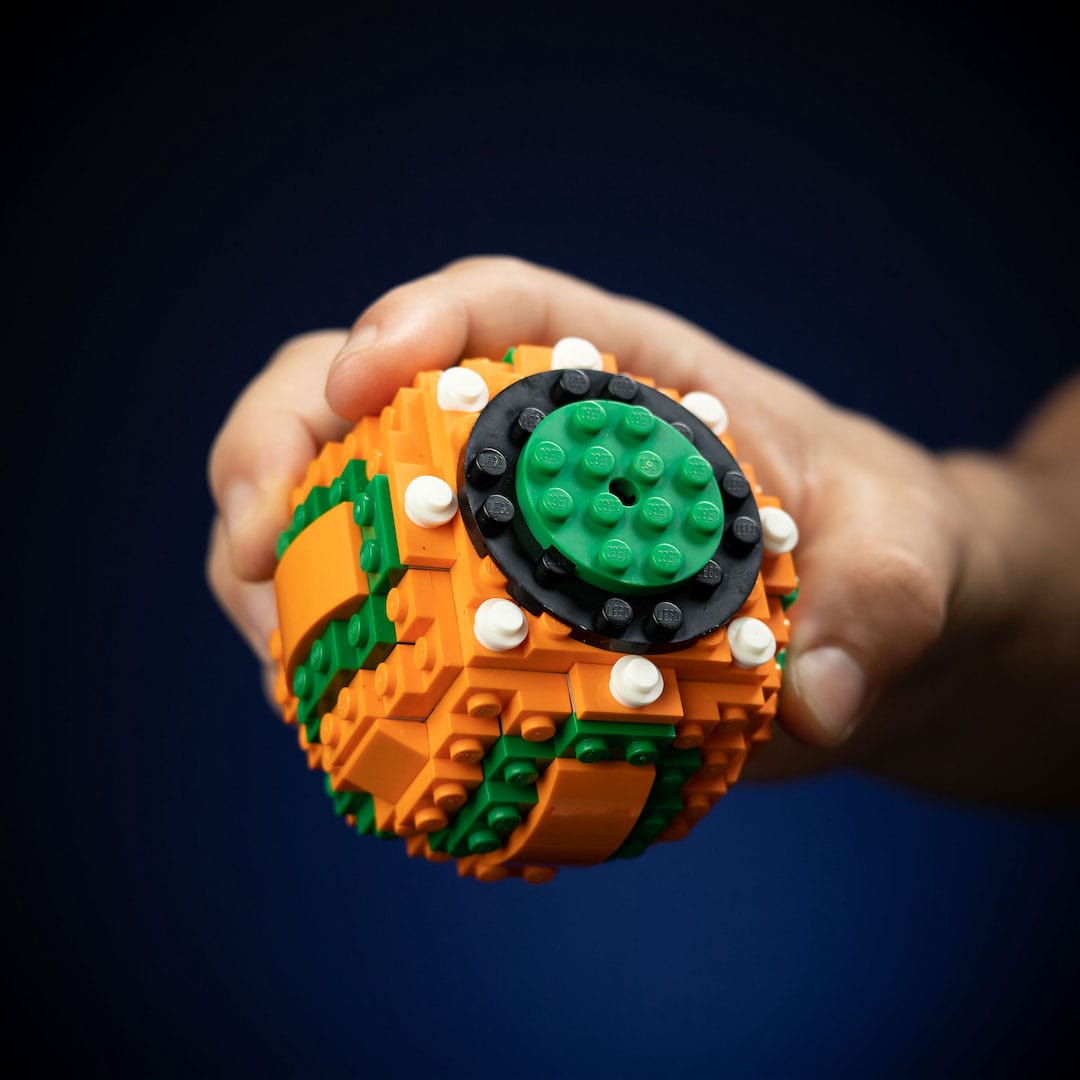 Pumpkin Bomb Life-Sized Replica built with LEGO® bricks - by Bricker Builds