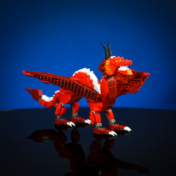 Mini Dragon Made of LEGO bricks by Bricker Builds studio photo
