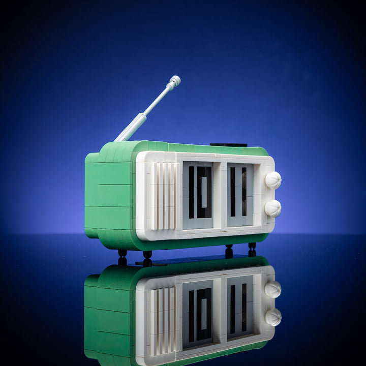 Retro Alarm Clock Life-Sized Replica built with LEGO® bricks - by Bricker Builds