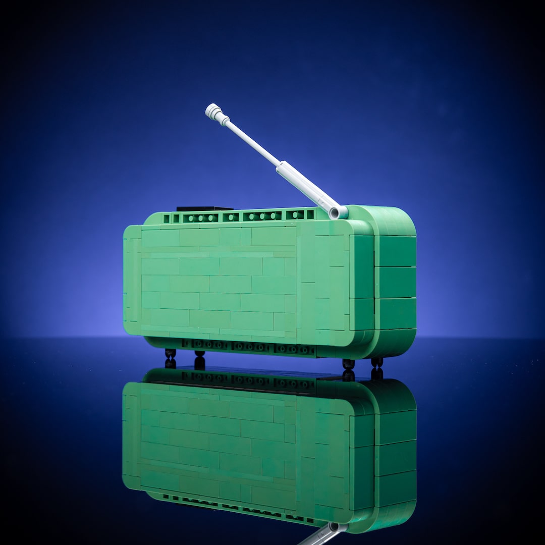 Retro Alarm Clock Life-Sized Replica built with LEGO® bricks - by Bricker Builds