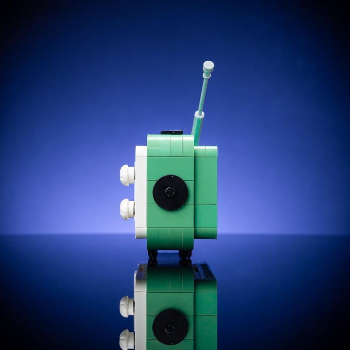 Retro Alarm Clock Life-Sized Replica built with LEGO® bricks - by Bricker Builds