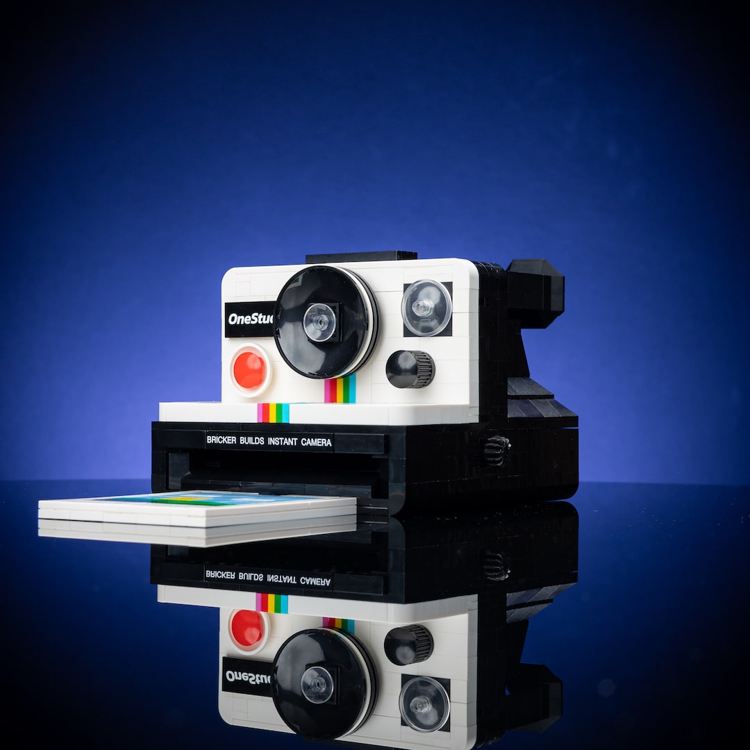 Retro Instant Camera Life-Sized Replica built with LEGO® bricks - by Bricker Builds