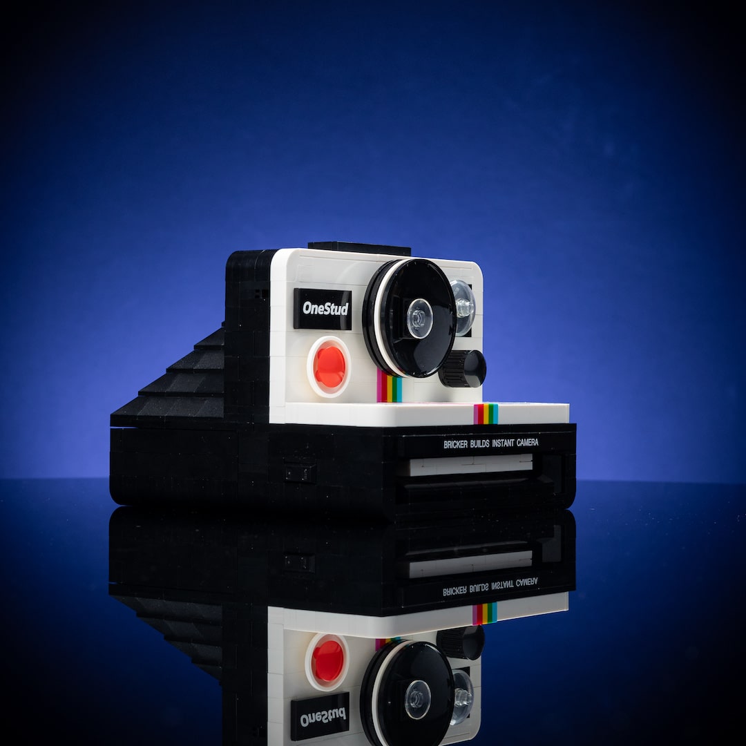 Retro Instant Camera Life-Sized Replica built with LEGO® bricks - by Bricker Builds