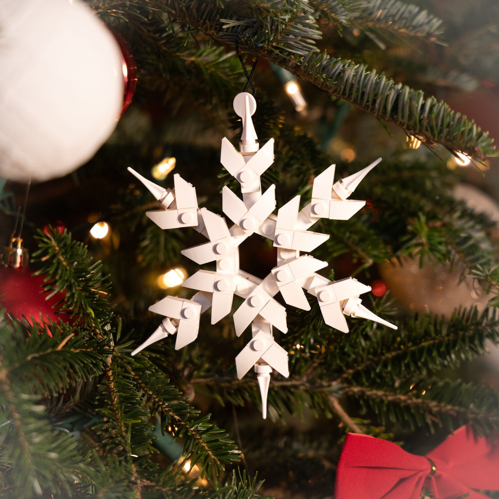 [Exclusive] Snowflake Ornament built with LEGO® bricks - by Bricker Builds