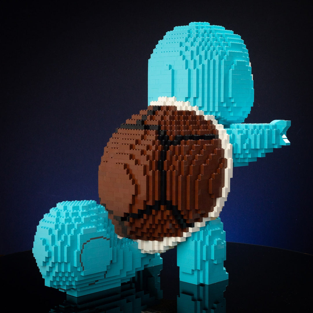 Hydro Turtle Life-Sized Sculpture built with LEGO® bricks - by Bricker Builds