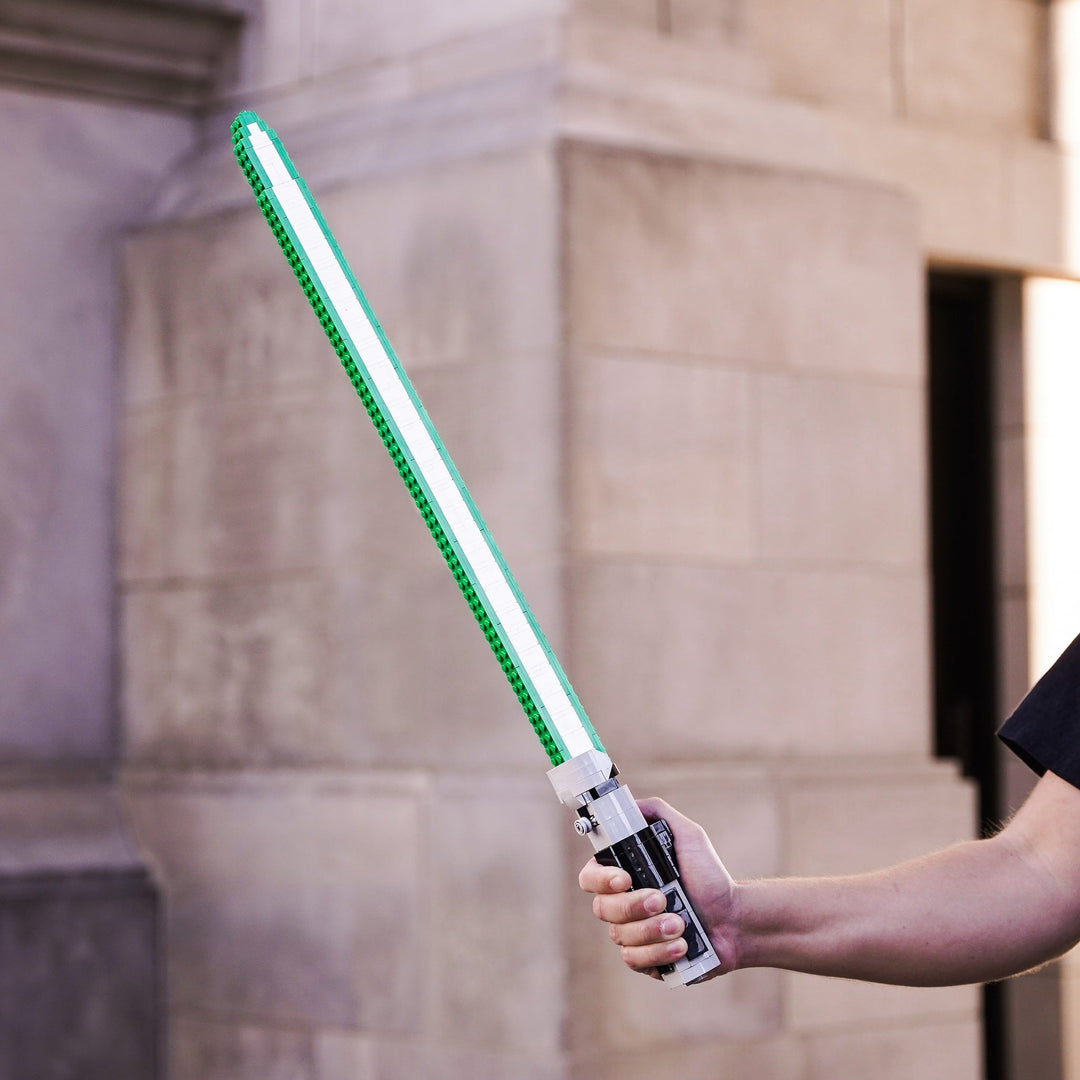 The Wise Master's Saber Life-Sized Replica built with LEGO® bricks - by Bricker Builds