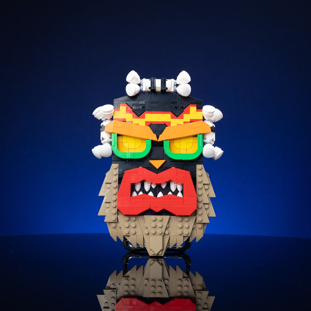 Uka Uka Life-Sized Mask built with LEGO® bricks - by Bricker Builds