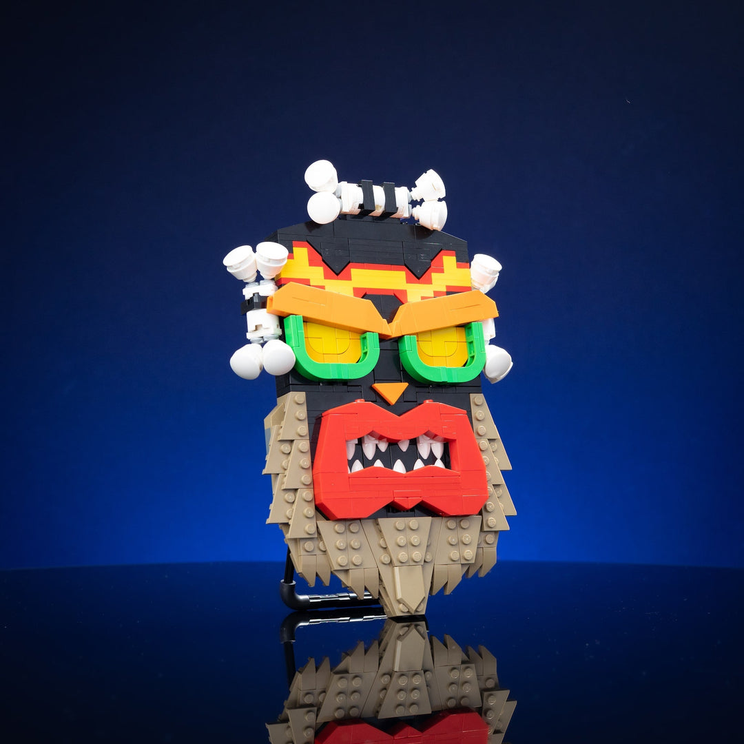 Uka Uka Life-Sized Mask built with LEGO® bricks - by Bricker Builds