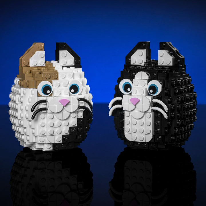 Cali & Tux Brickmallow made of LEGO bricks by Bricker Builds together