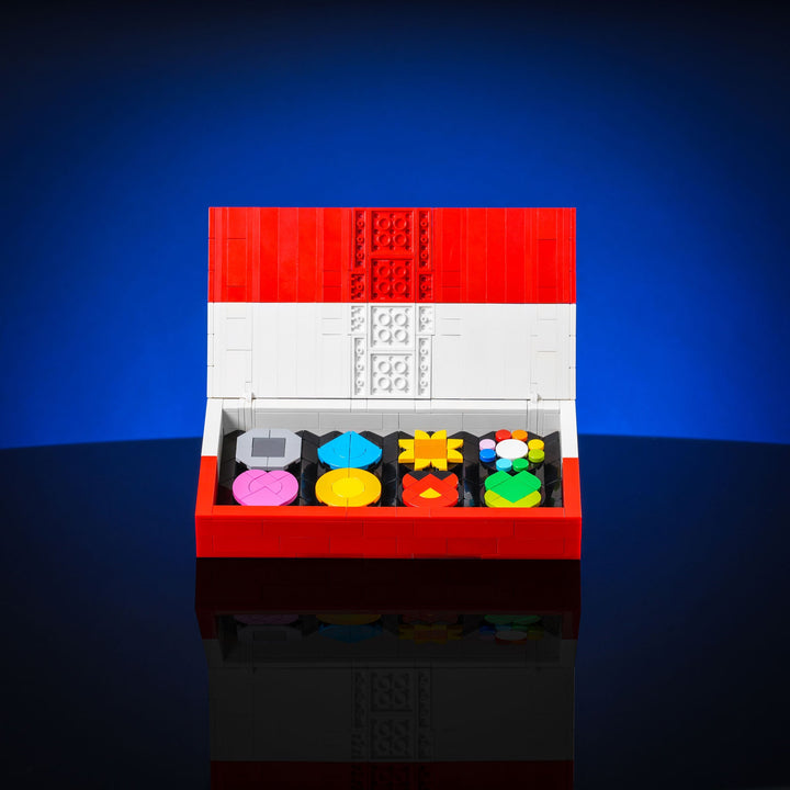 Kanto Badges made of LEGO® Bricks by Bricker Builds
