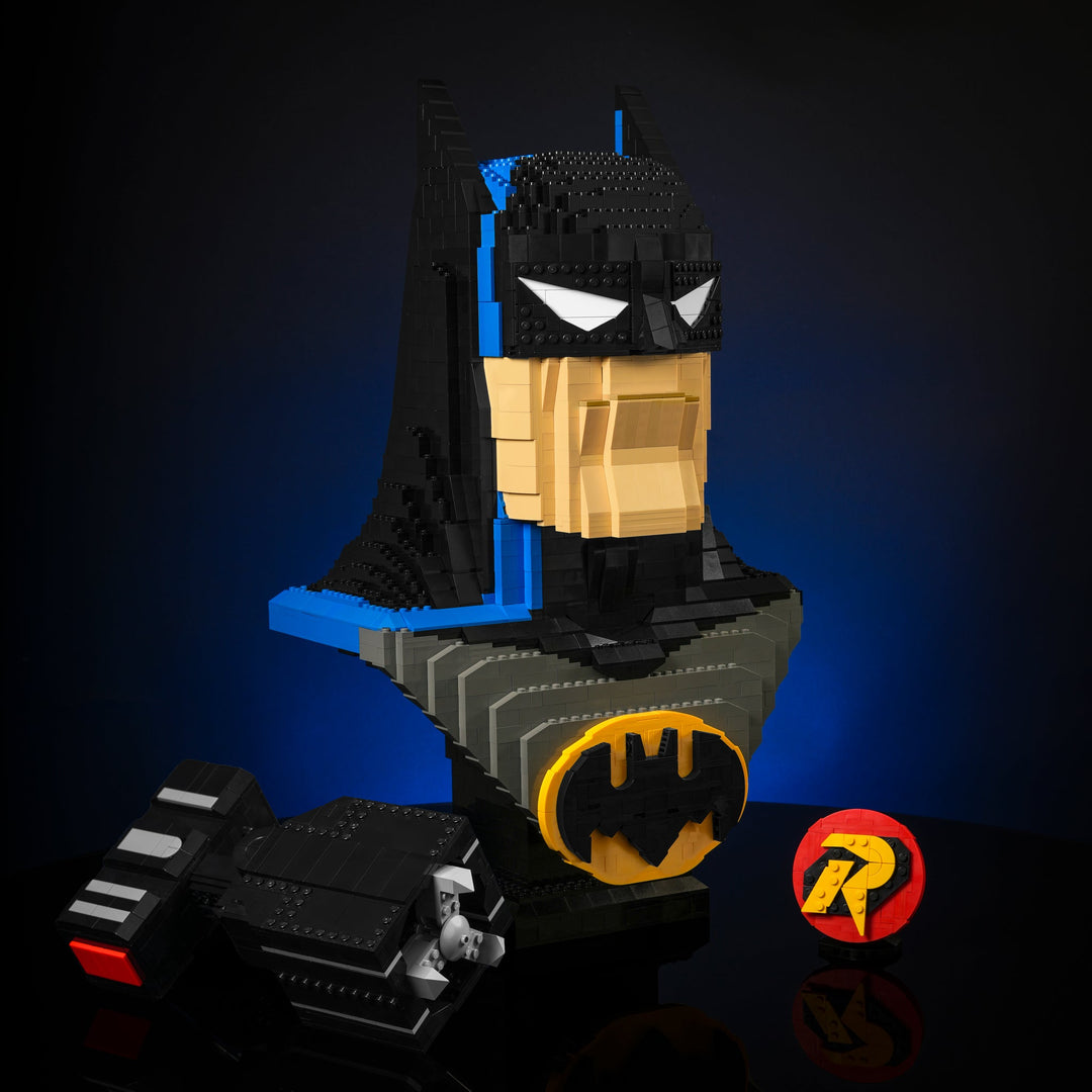 Animated Bat Life Sized Bust with Boy Wonder Icon and Grapnel 