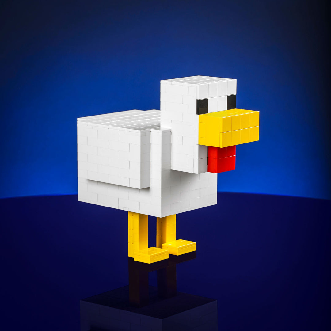 Block Chicken Made of LEGO® Bricks By Bricker Builds