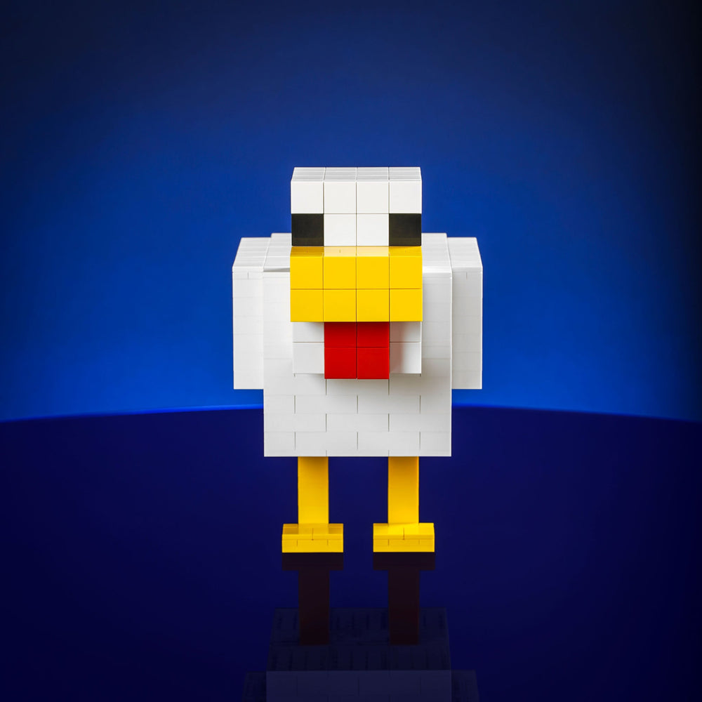 Block Chicken Made of LEGO® Bricks By Bricker Builds