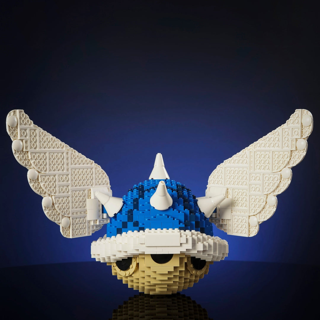 Blue Shell Life-Sized Replica made of LEGO® Bricks By Bricker Builds
