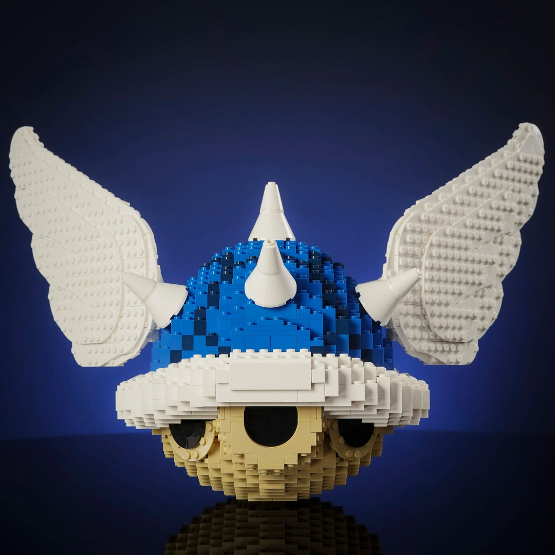 Blue Shell Life-Sized Replica made of LEGO® Bricks By Bricker Builds