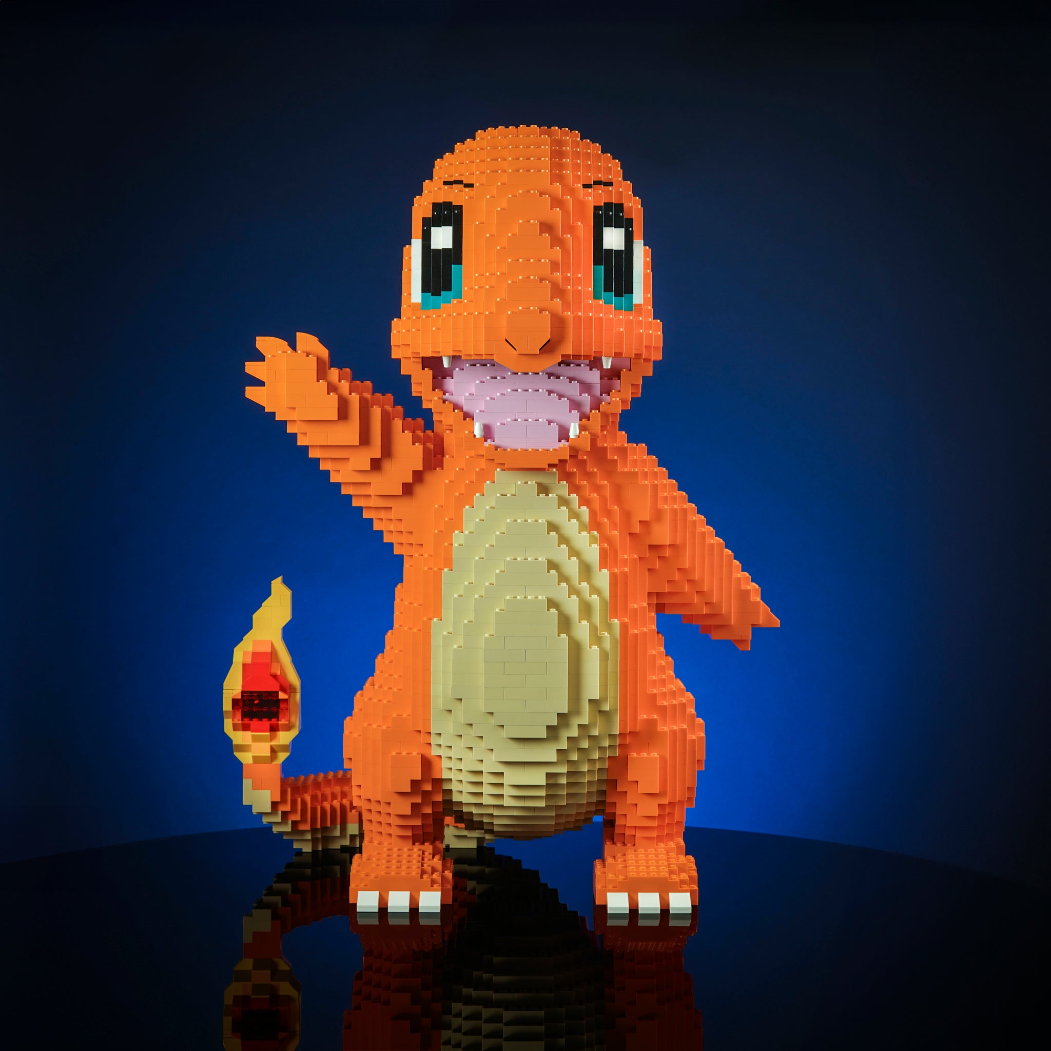 Fire Lizard Pocket Monster Sculpture | Build it Yourself with LEGO®