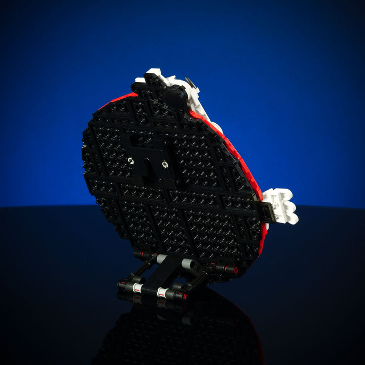 Ghost Hunters Logo made of LEGO® Bricks by Bricker Builds Stand on Back