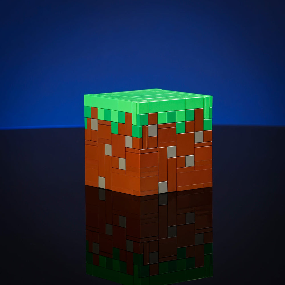 Grass Block made of LEGO® bricks by Bricker Builds