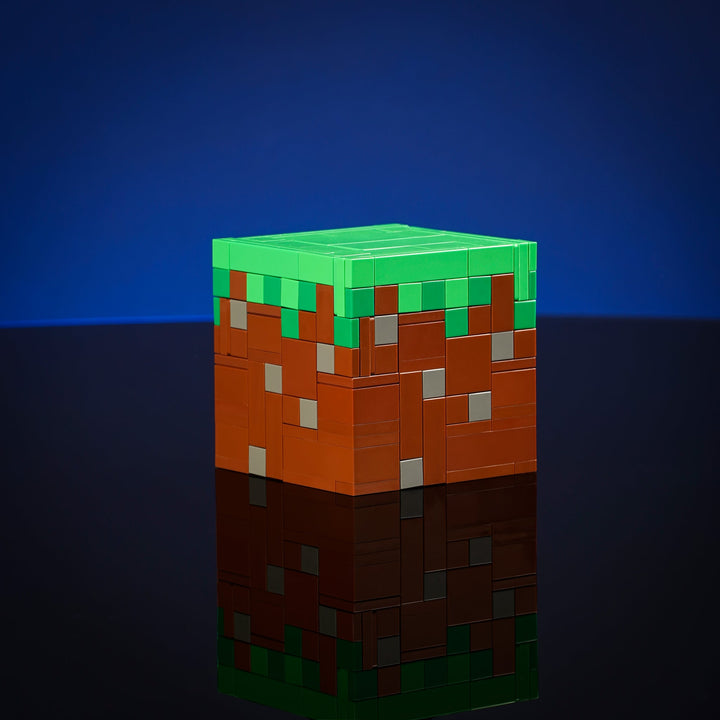 Grass Block made of LEGO® bricks by Bricker Builds