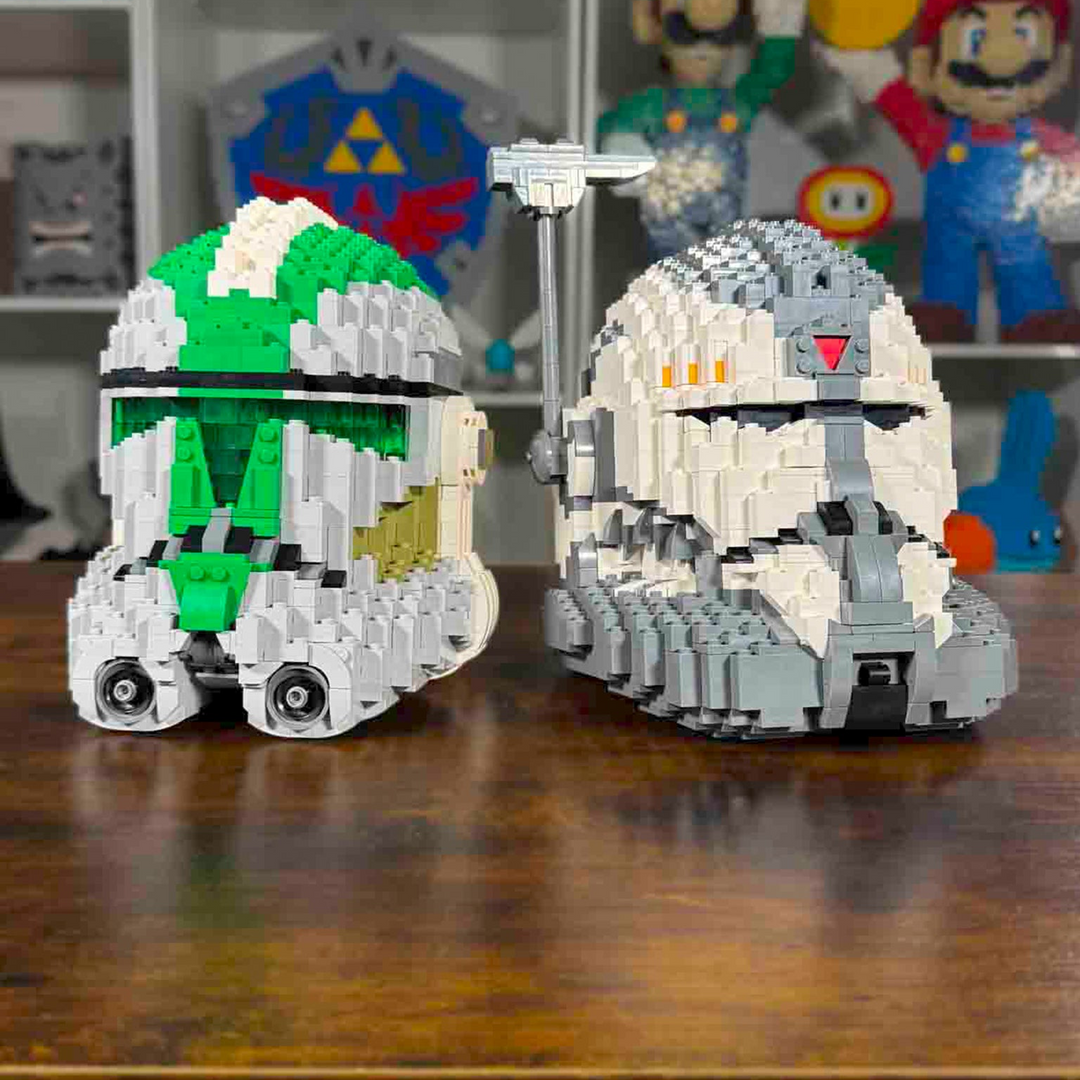Half-Scale Trooper Helmets Build it Yourself with LEGO®