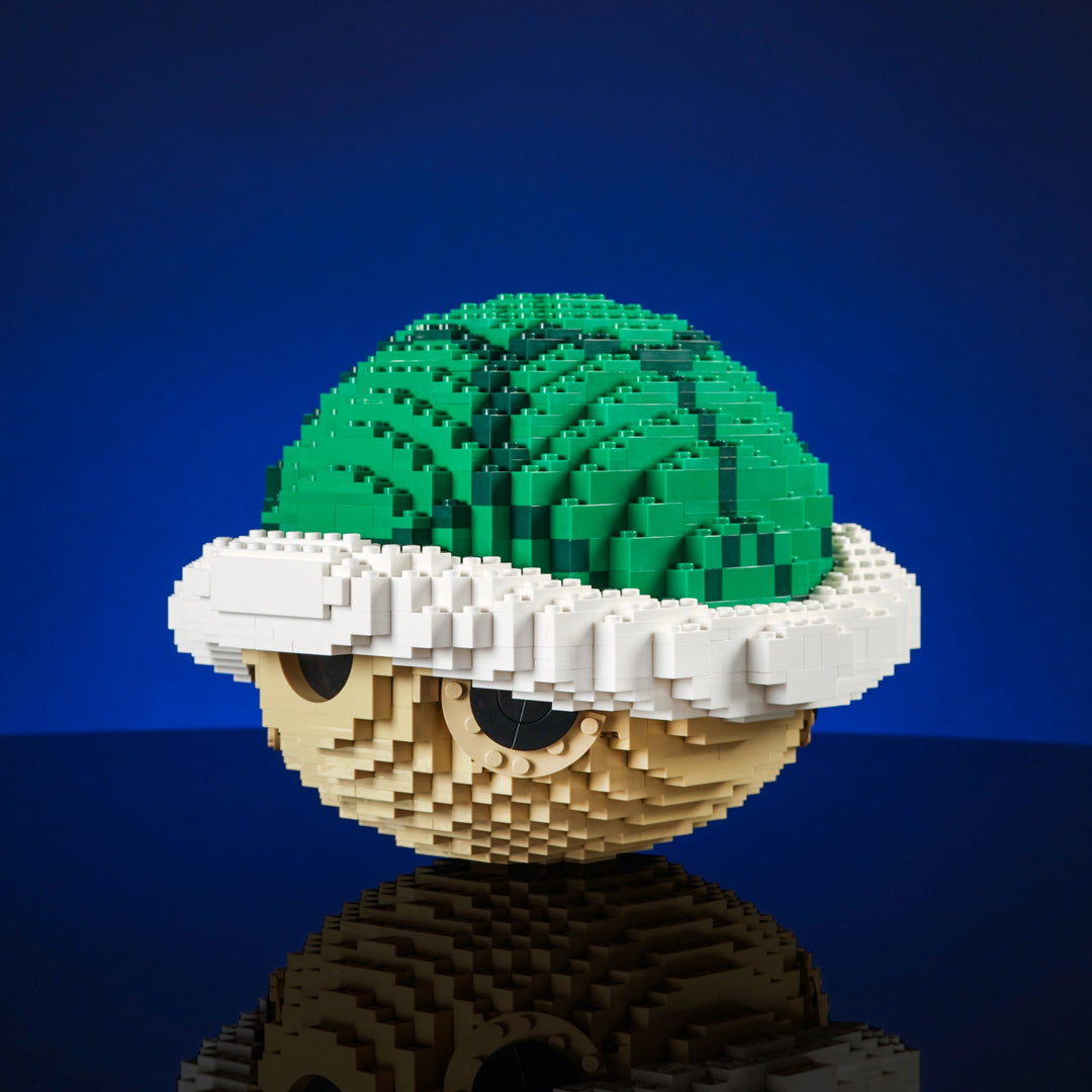 Green Shell Life-sized Replica made of LEGO® Bricks by Bricker Builds