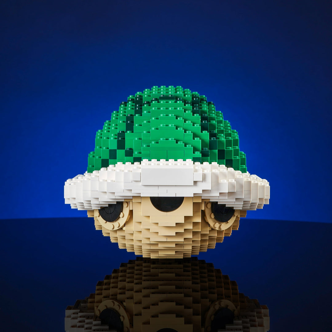 Green Shell Life-sized Replica made of LEGO® Bricks by Bricker Builds