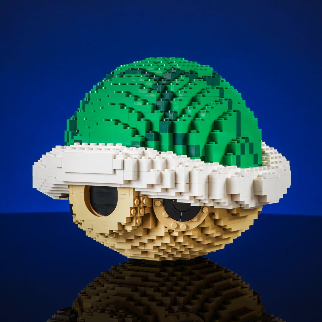 Green Shell Life-sized Replica made of LEGO® Bricks by Bricker Builds