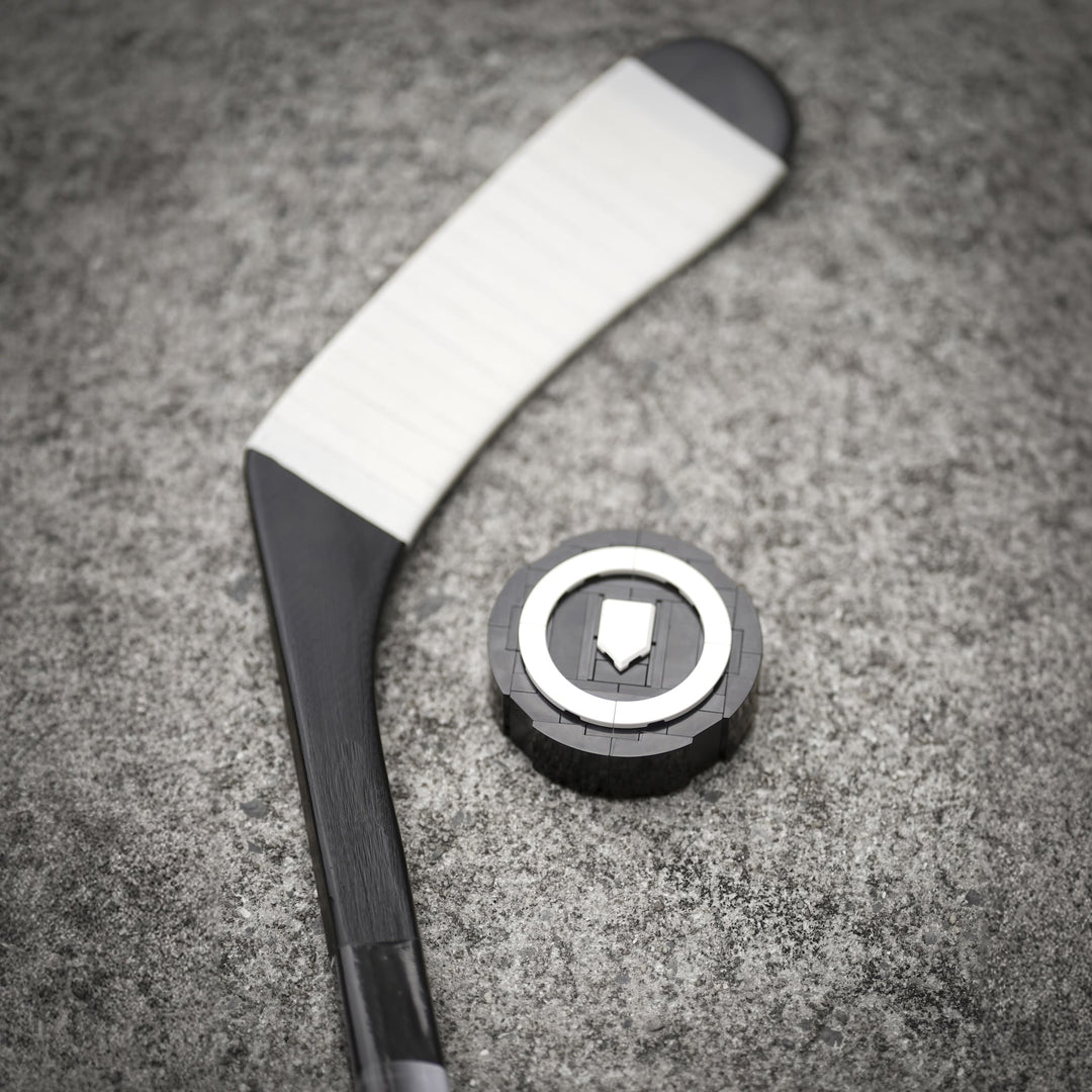 Hockey Puck Life-sized Replica made of LEGO® Bricks by Bricker Builds