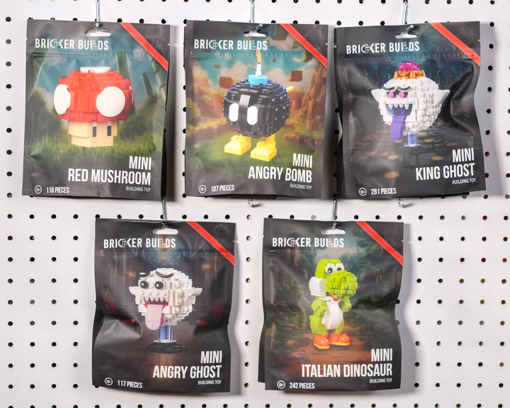 alt
Bricker Builds Mini Hermanos Italianos Hongo Rojo, Bomba Enfadada, Rey Fantasma, Fantasma Enfadado, Dinosaurio Italiano, Bolsa Colgante/De pie, Embalaje, Lote al por mayor