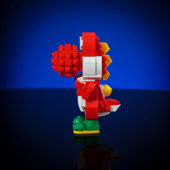 Mini Red Italian Dinosaur made of LEGO bricks by Bricker Builds