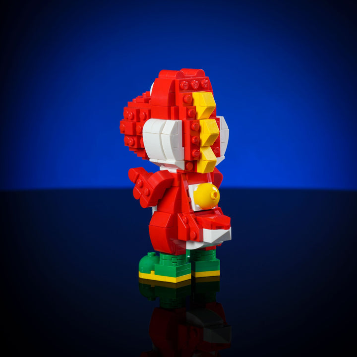 Mini Red Italian Dinosaur made of LEGO bricks by Bricker Builds