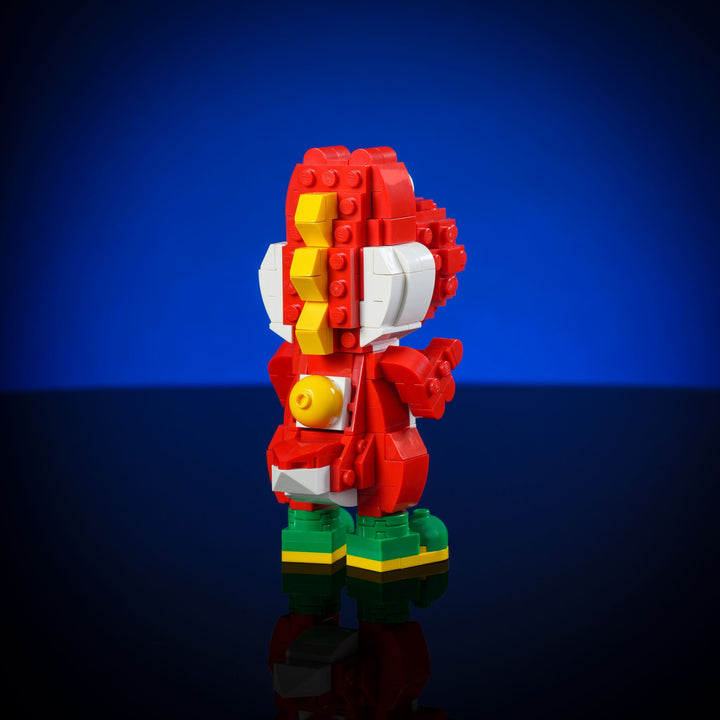 Mini Red Italian Dinosaur made of LEGO bricks by Bricker Builds