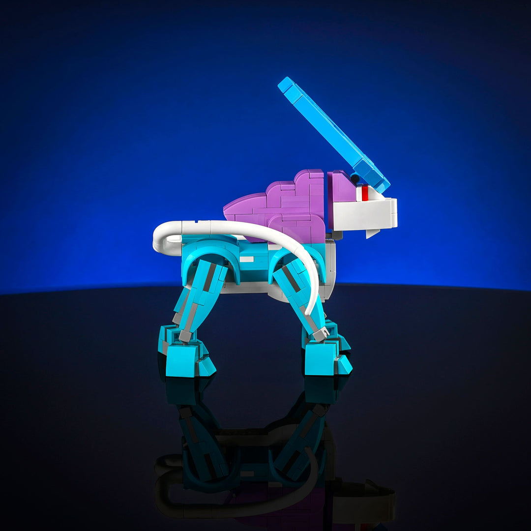 Aqua Leopard made of LEGO® bricks by Bricker Builds