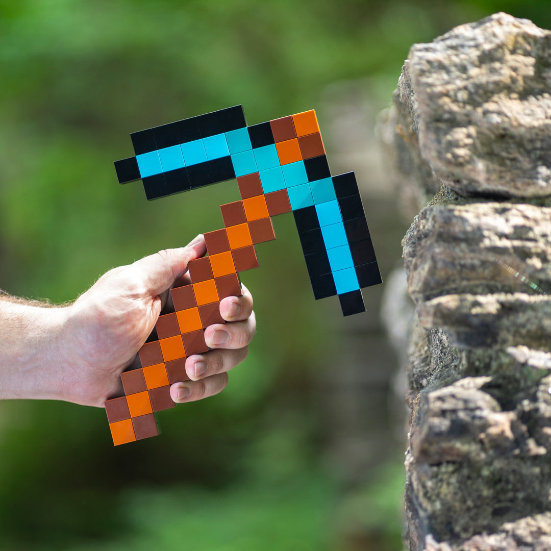 Diamond Pickaxe made of LEGO® Bricks by Bricker Builds