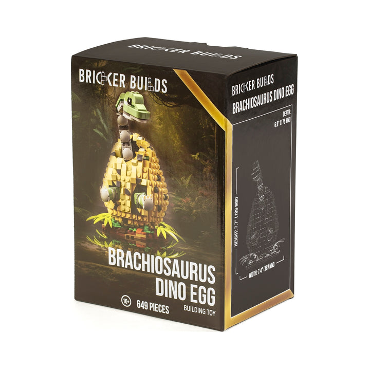 Bricker Builds Œuf de dinosaure brachiosaure, emballage boîte en gros