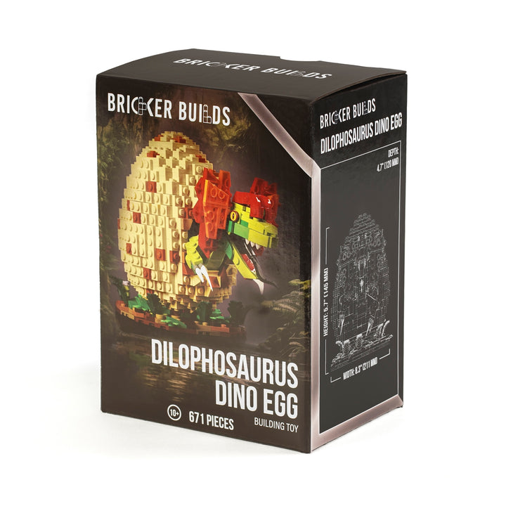 Bricker Builds Emballage de boîte en gros pour œuf de dinosaure Dilophosaurus