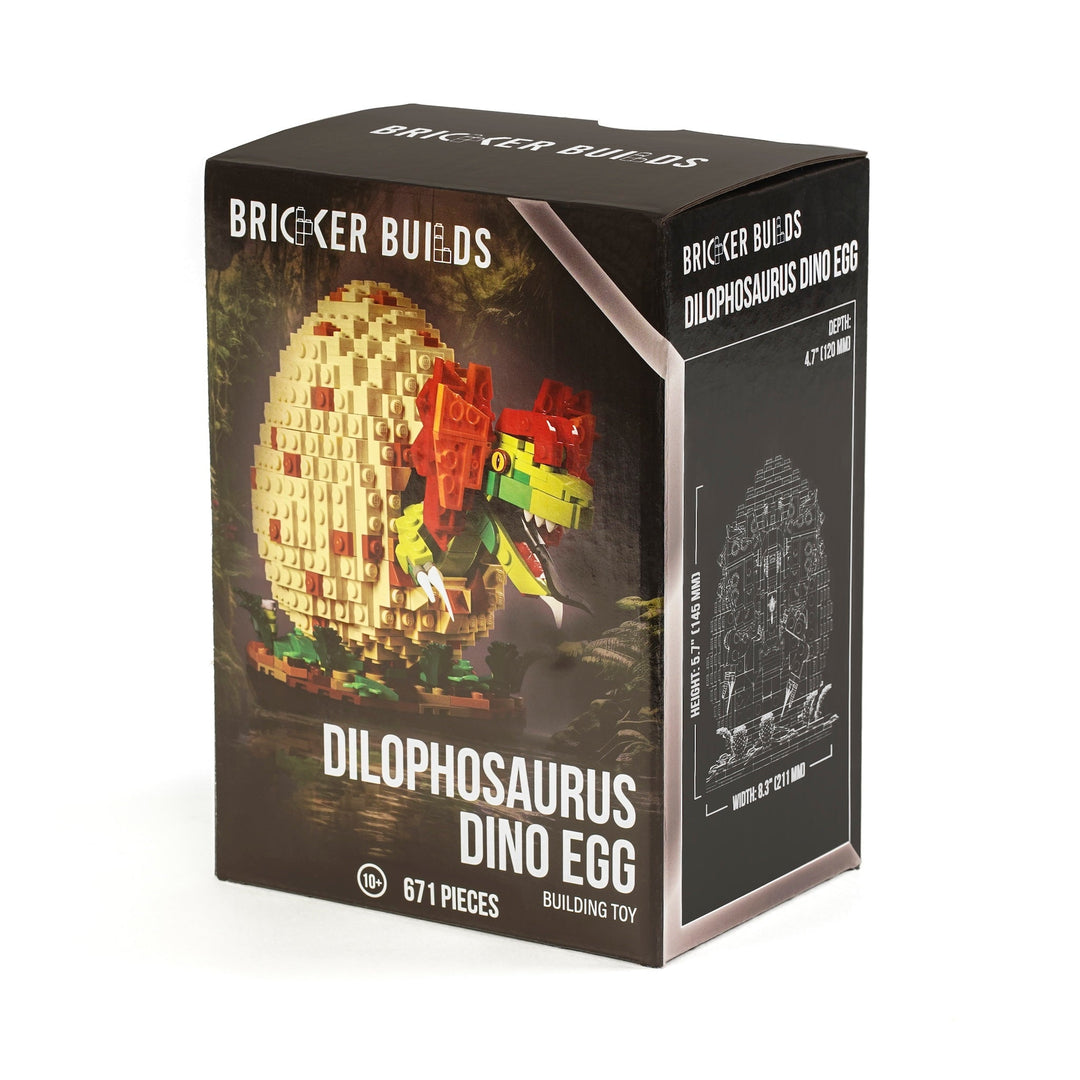 Bricker Builds Dino-Ei-Dilophosaurus-Boxverpackung im Großhandel