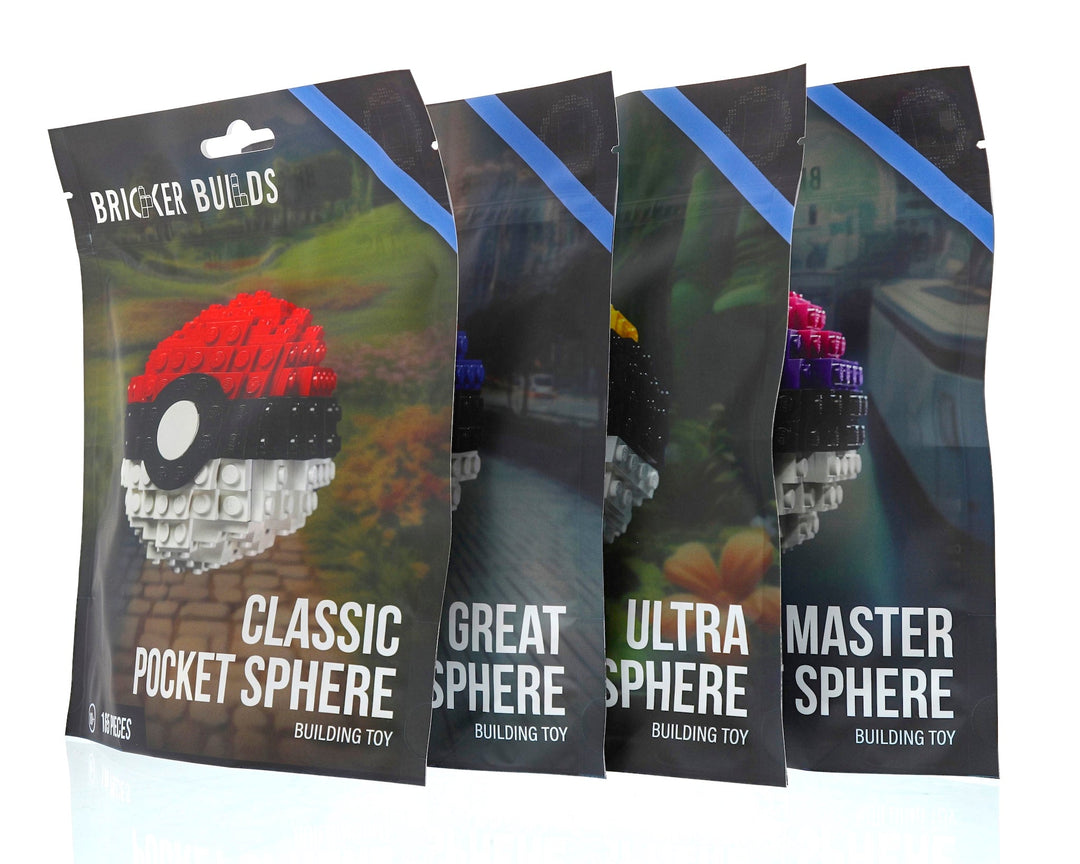 Bricker Builds Pocket Spheres Classic Great Ultra Master matt, Hänge-/Standbeutelverpackung, Großhandels-Bundle