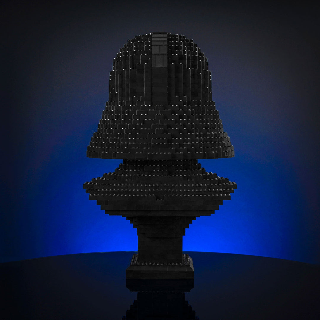 Life-sized Lord Vader Bust by Bricker Builds Made of LEGO® Bricks