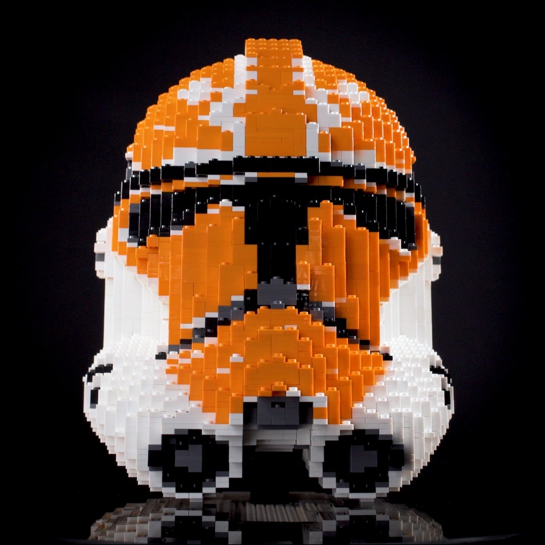 332nd Trooper Life-Sized Helmet (instructions) in LEGO® bricks - Bricker Builds™