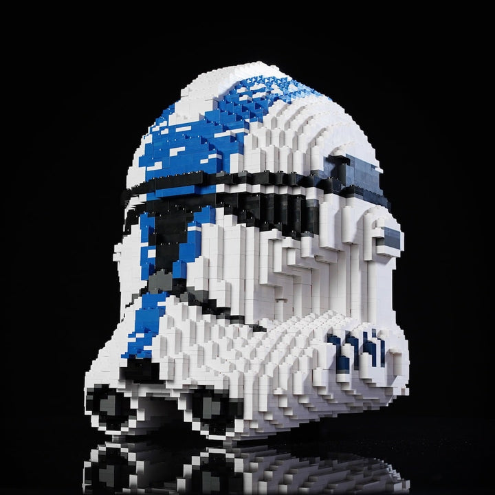 501st Trooper Life-Sized Helmet (instructions) in LEGO® bricks - Instructions Only - Bricker Builds™