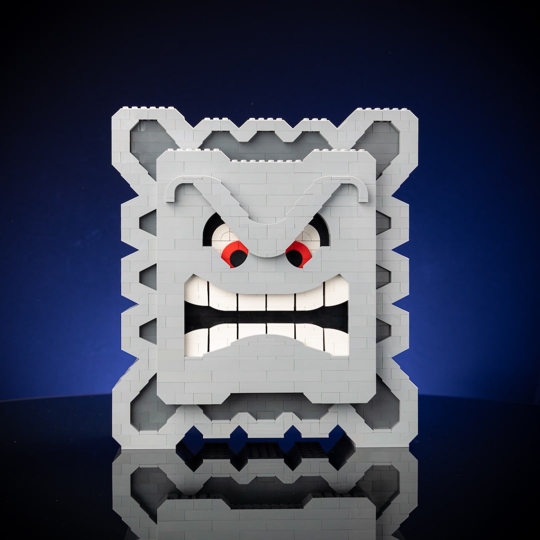 Anger Block Build Minecraft Angry Block Life-Sized Replica | Build It Yourself with LEGO® – Bricker ...