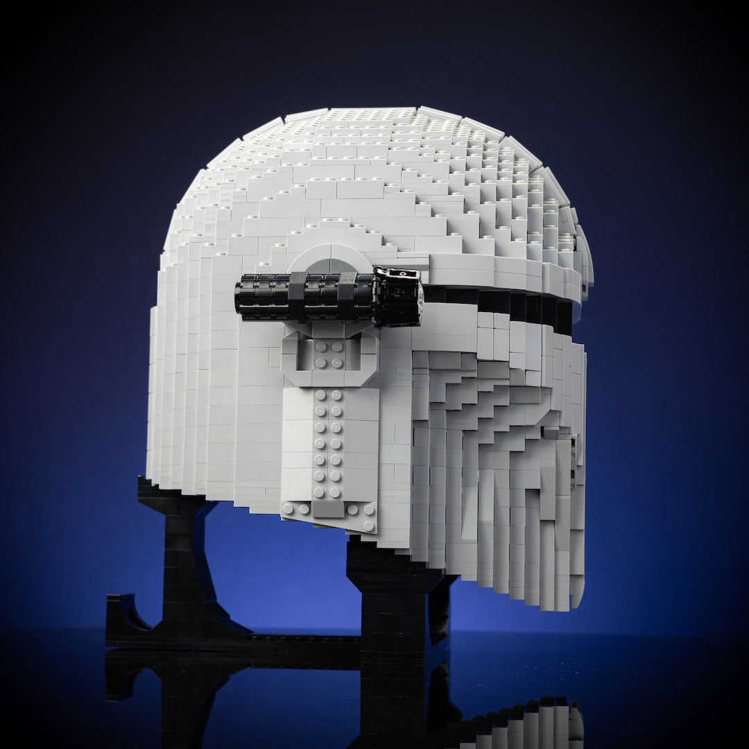 Mando Life-Sized Helmet built with LEGO® bricks - by Bricker Builds