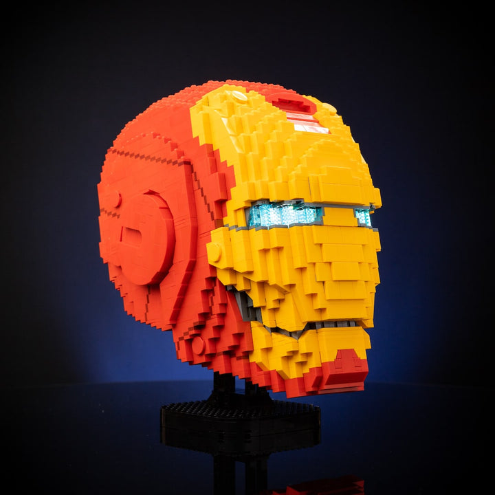 Tony Stark's Mark 3 Helmet built with LEGO® bricks - by Bricker Builds