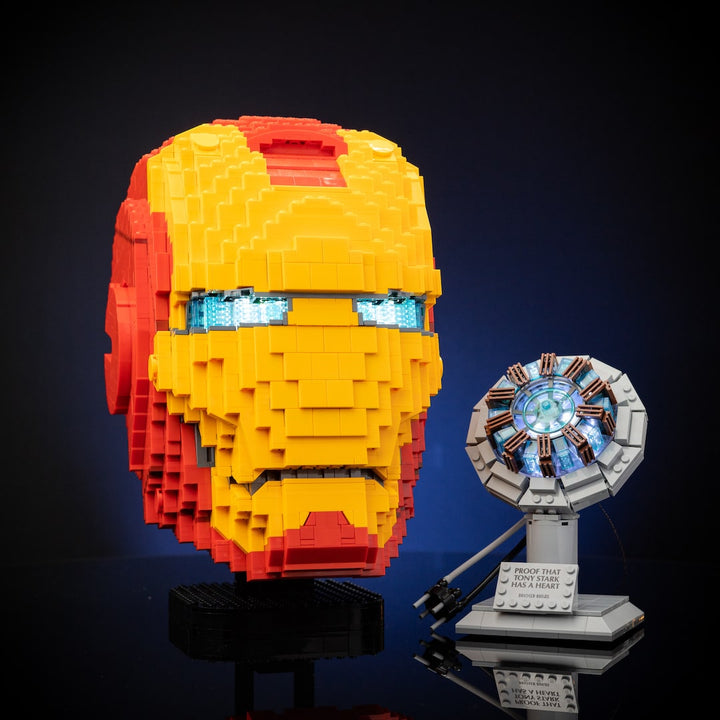 Tony Stark's Mark 3 Helmet built with LEGO® bricks - by Bricker Builds