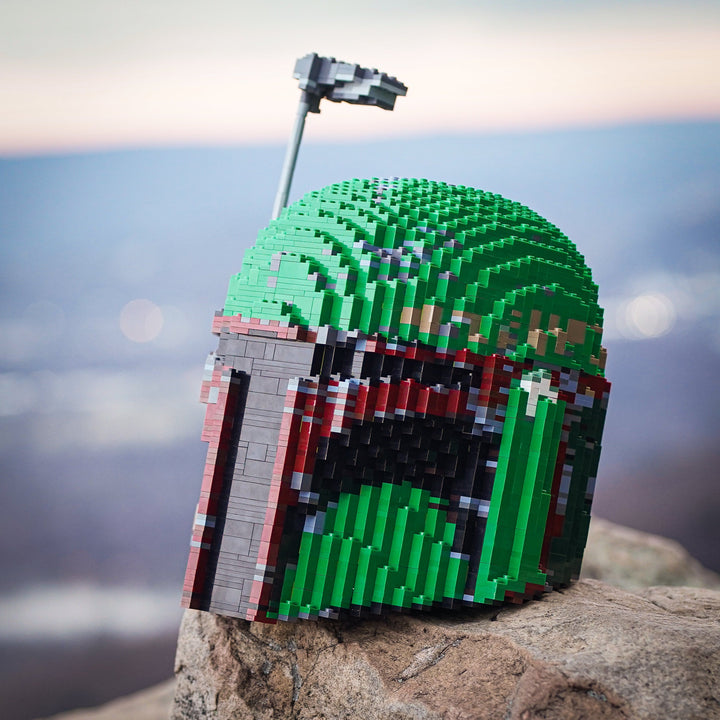 Boba Fett Life-Sized Helmet (instructions) in LEGO bricks - Bricker Builds