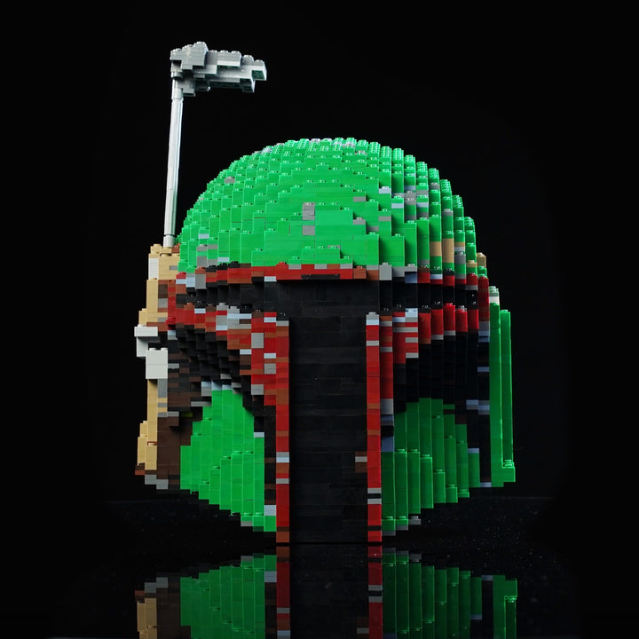 Boba Fett Life-Sized Helmet (instructions) in LEGO bricks - Bricker Builds