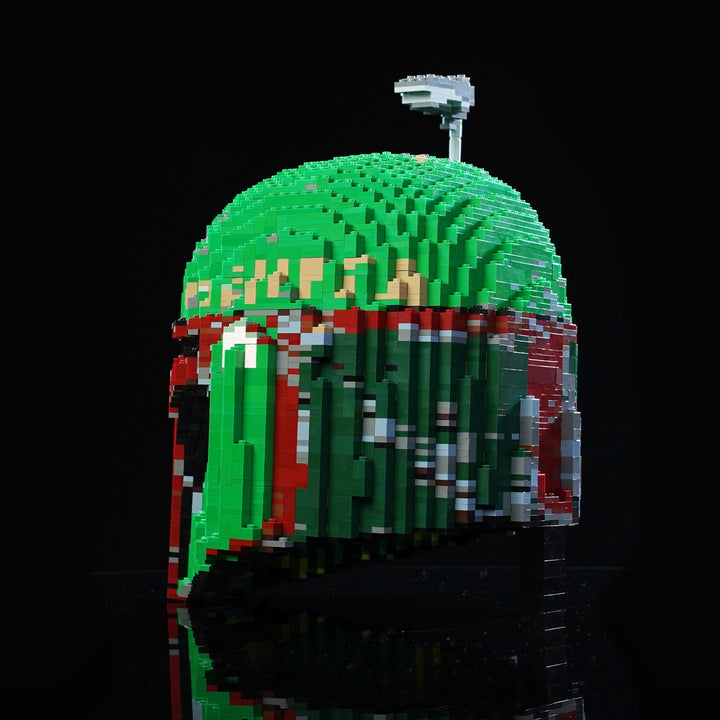 Boba Fett Life-Sized Helmet (instructions) in LEGO bricks - Bricker Builds