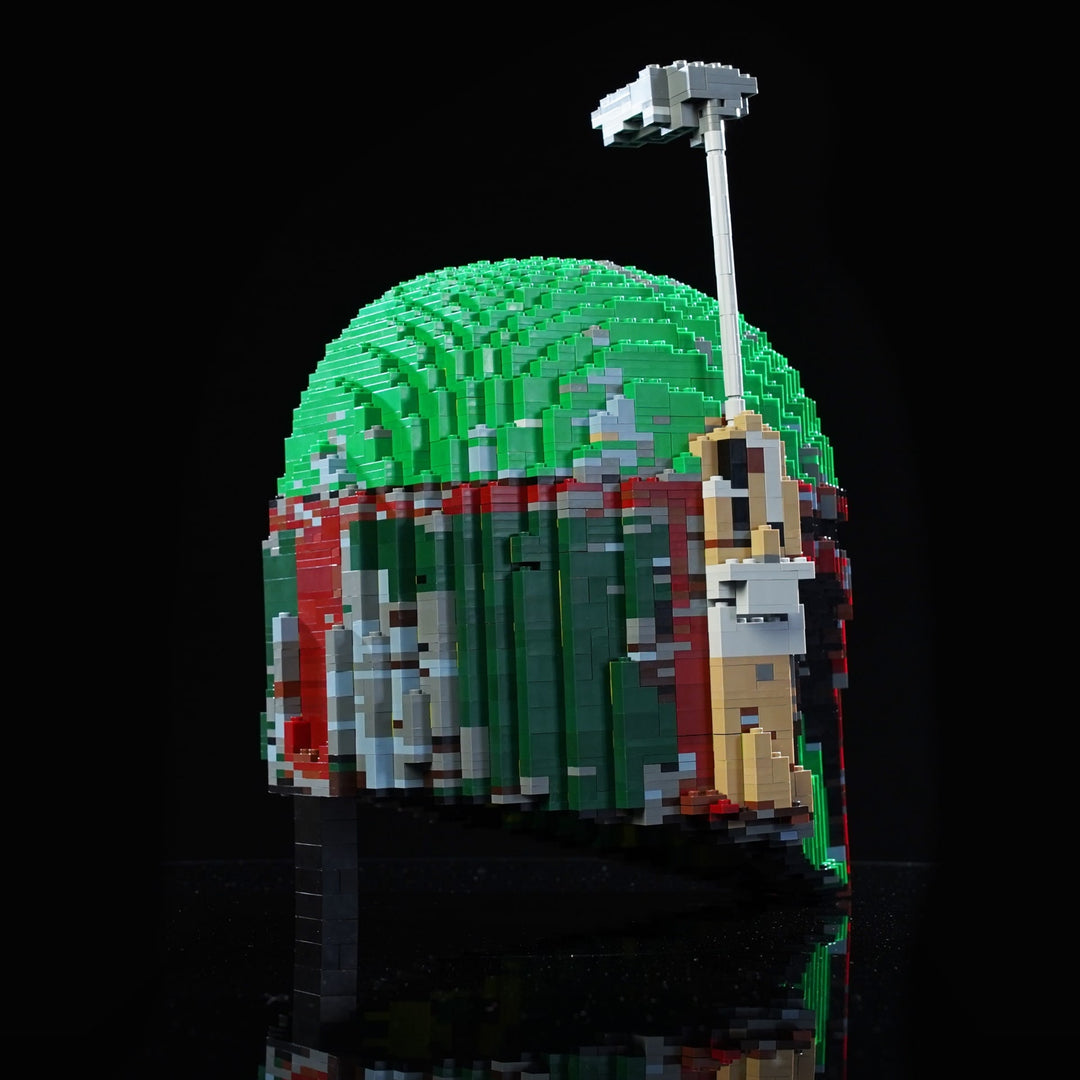Boba Fett Life-Sized Helmet (instructions) in LEGO bricks - Bricker Builds